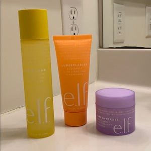 Elf toner, cleanser, and moisturizer